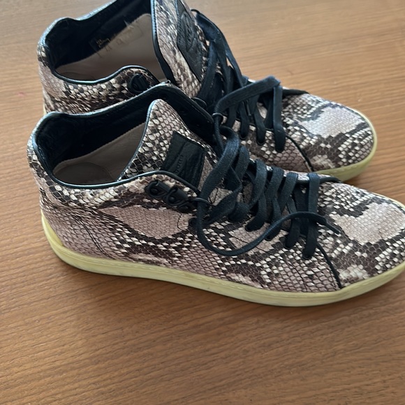 Rag & Bone faux snake high top sneakers. Size 11. - Picture 2 of 4